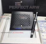 Perfect Replica 2019 Mont blanc Purses Set Black Rollerball Pen and Square Face Wallet